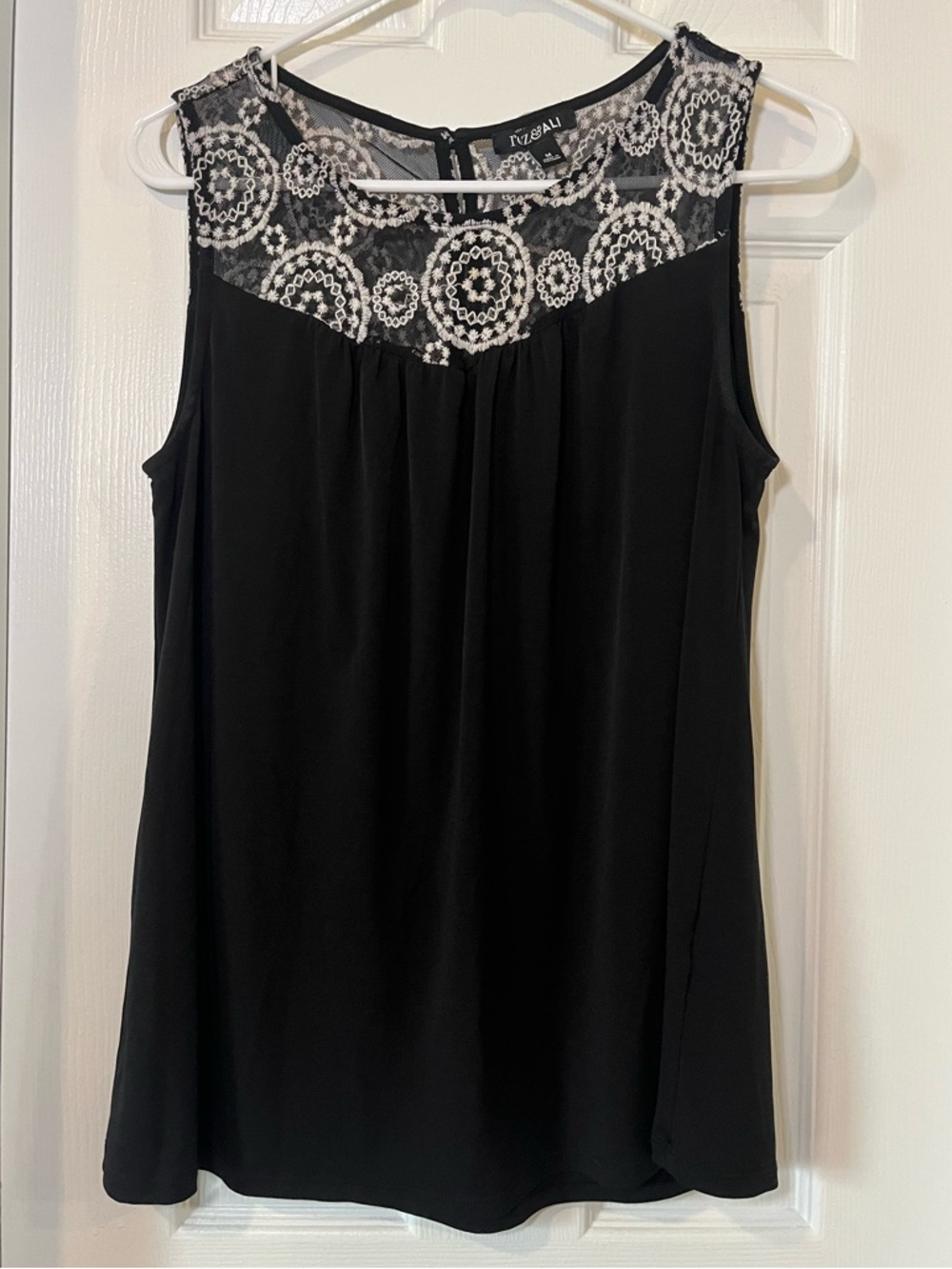 Black Lace Tank Top